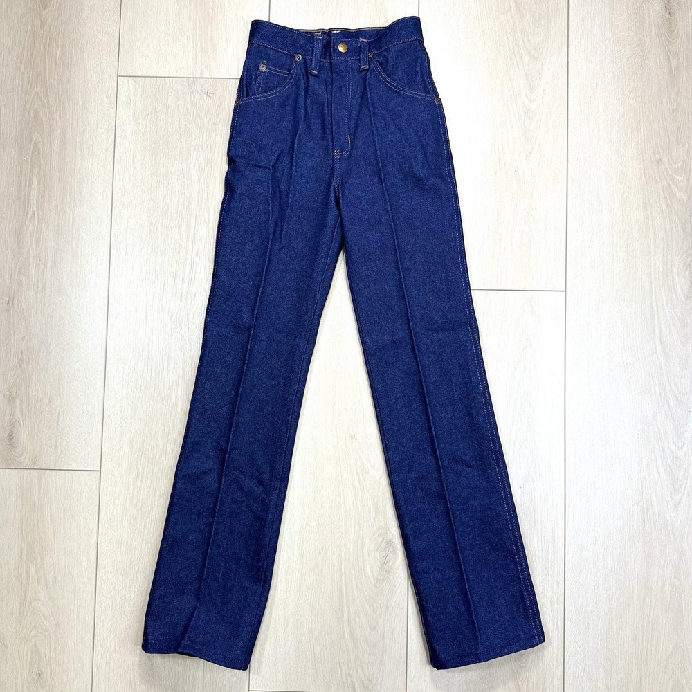 VTG Wrangler Kids 10 Slim High Rise Jeans USA Made Dark Wash Denim NWT No‎ Tags